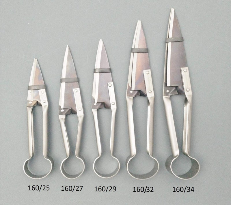 DUE BUOI Single Bow Straight Sheep Shears DB 160/32-5.50" Blade Length - 12.60" Total Length - Image 3